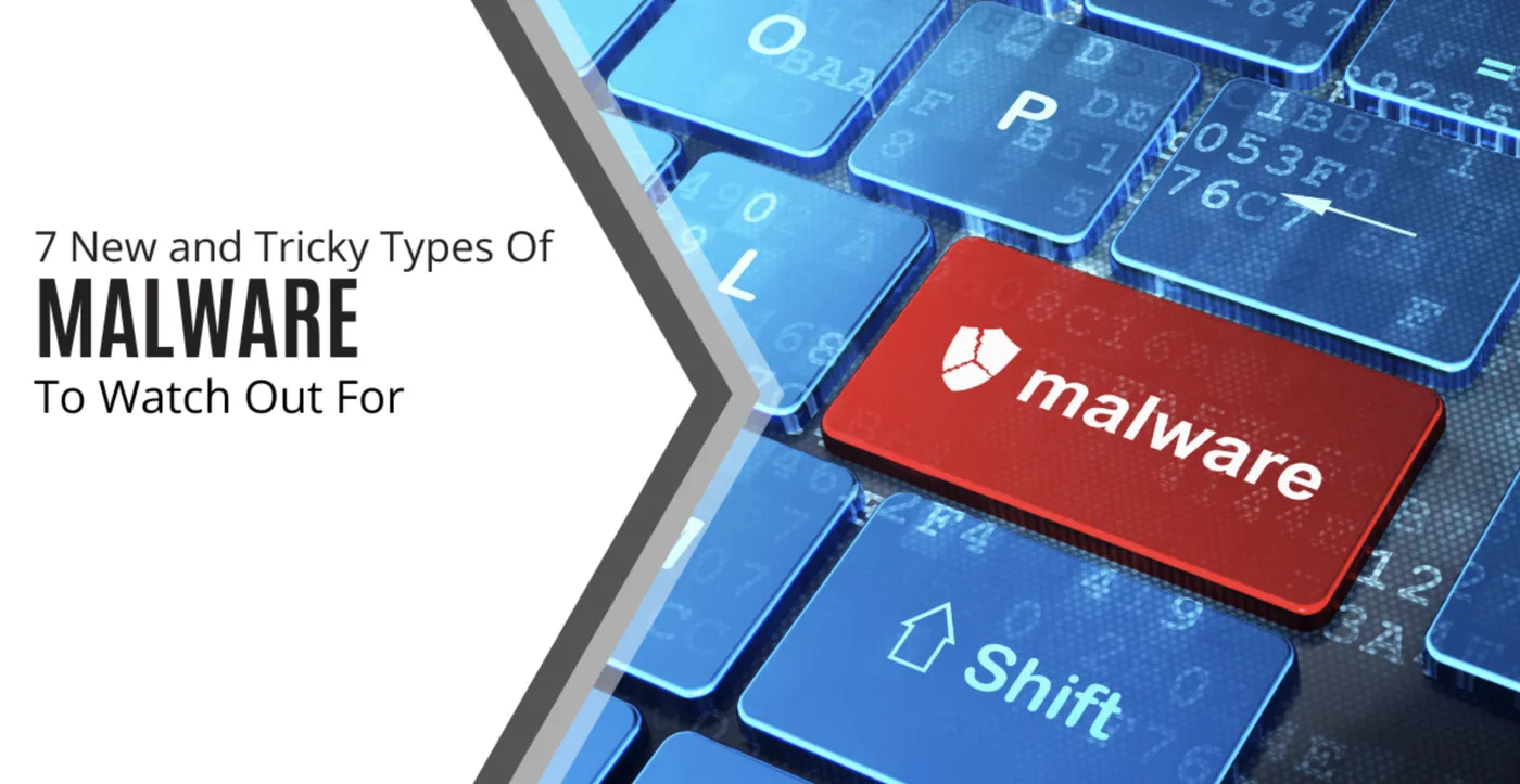 Keyboard with a red malware key